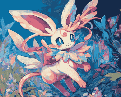 Sylveon Anime Art Diamond Painting