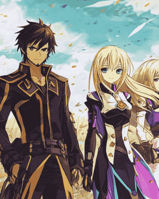 Tales Of Xillia Anime Characters Diamond Painting