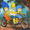 Tandem Bike Simpsons Diamond Painting