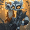 Tangle the Lemur Sonic Diamond Painting