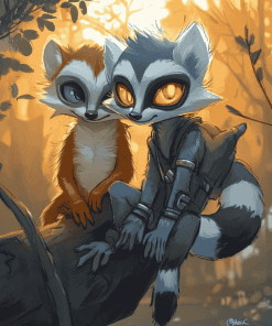 Tangle the Lemur Sonic Diamond Painting