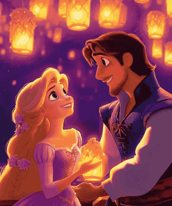 Tangled Disney Lanterns Diamond Painting