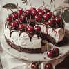 Tasty Cherry Cake Diamond Painting