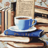 Teacup Books Cross Stitch Diamond Painting