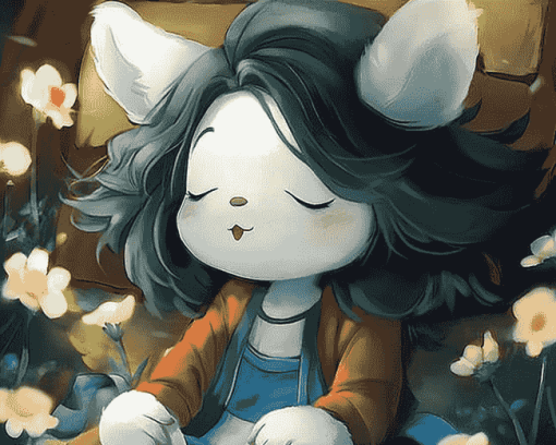 Temmie Anime Cartoon Diamond Painting