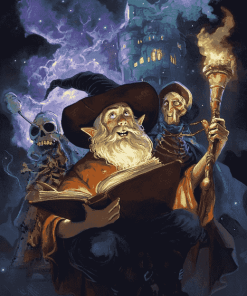 Terry Pratchett Cartoon Diamond Painting