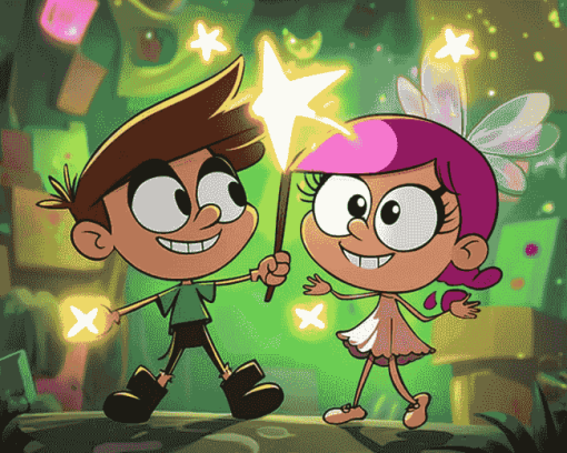 The Fairly OddParents Cartoon Diamond Painting