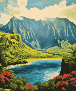 The Garden Isle Kauai Valleys Diamond Painting