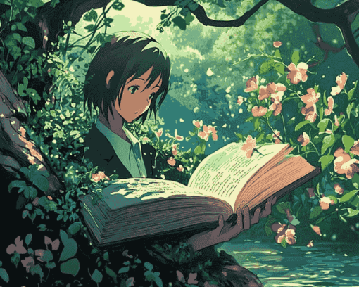 The Garden Of Words Anime Diamond Painting