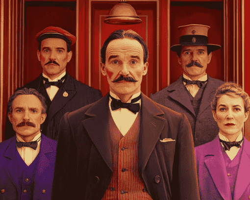 The Grand Budapest Hotel Characters Diamond Painting