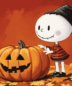 The Great Pumpkin Charlie Animation Diamond Painting