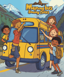 The Magic School Bus Cartoon Diamond Painting