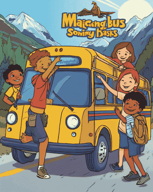 The Magic School Bus Cartoon Diamond Painting