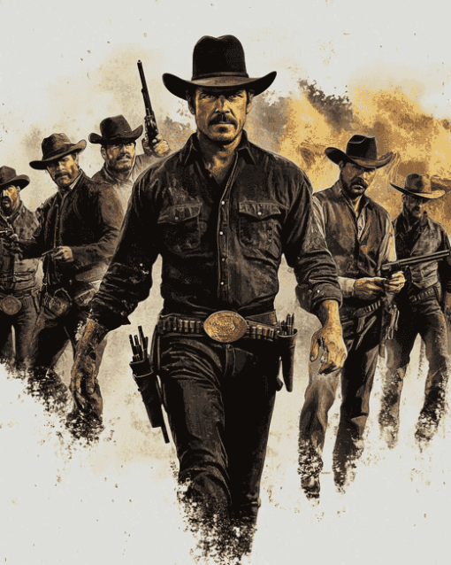 The Magnificent Seven Film Diamond Painting