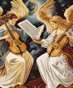 The Musician Angels Fantasy Diamond Painting