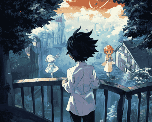 The Promised Neverland Anime Diamond Painting