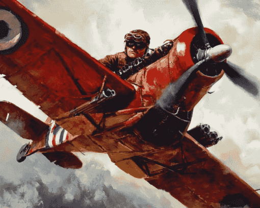 The Red Baron Movie Diamond Painting