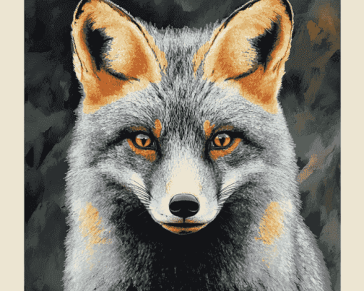 The Silver Fox Cubs Diamond Painting