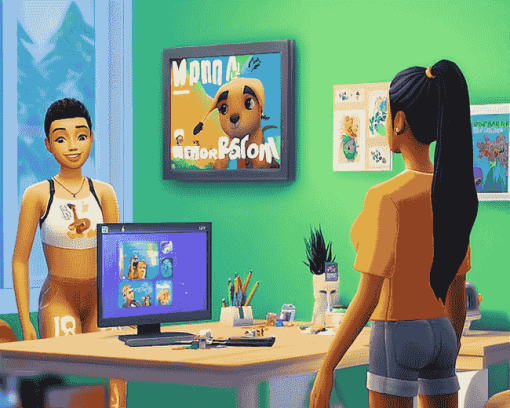 The Sims Animation Diamond Painting