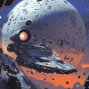 The Space Death Star Animation Diamond Painting