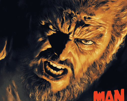 The Wolf Man Film Diamond Painting