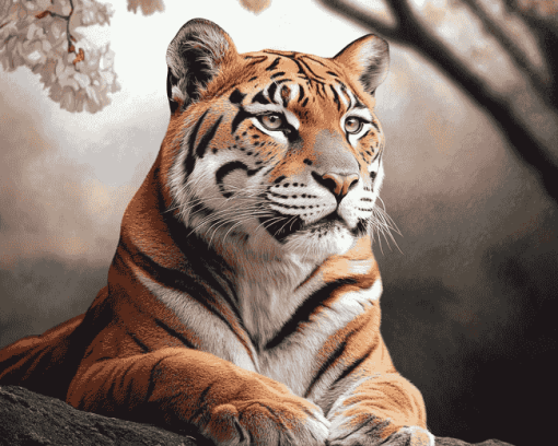 Tiger Jungle Majesty Diamond Painting