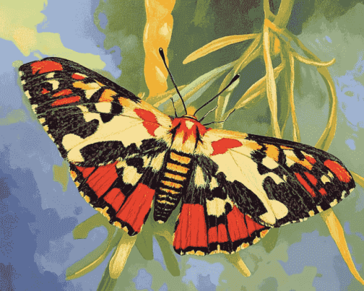 Tiger Moth Butterfly Diamond Painting