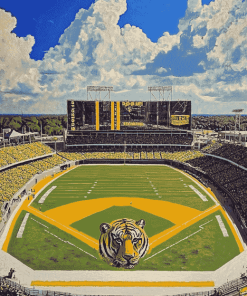 Tiger Stadium Highlights Diamond Painting