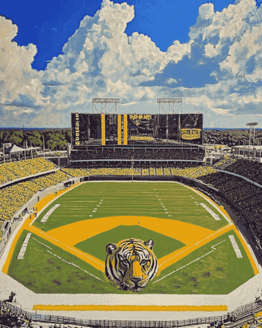 Tiger Stadium Highlights Diamond Painting