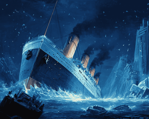 Titanic Ship Disaster Oceans Diamond Painting