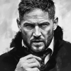 Tom Hardy Monochrome Diamond Painting