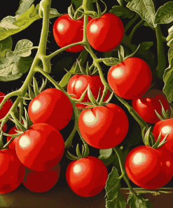 Tomato Plants Art Diamond Painting