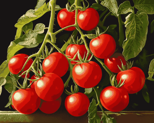 Tomato Plants Art Diamond Painting