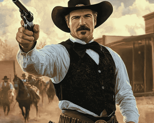 Tombstone Val Kilmer Western Diamond Painting