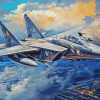 Tomcat Fighter Jet Diamond Painting