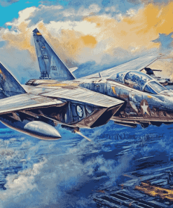 Tomcat Fighter Jet Diamond Painting