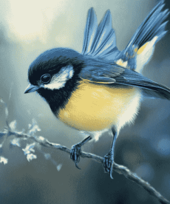 Tomtit Birds Diamond Painting