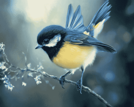 Tomtit Birds Diamond Painting