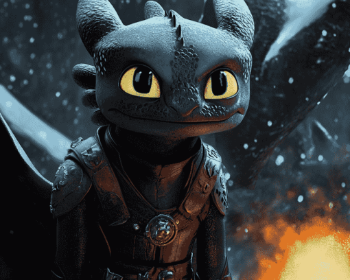 Toothless Adventure How To Train Your Dragon Diamond Painting