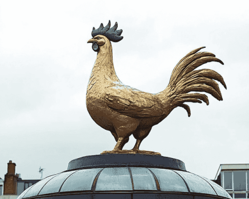 Tottenham Cockerel Statue Diamond Painting