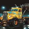 Tow Truck Animation Diamond Painting