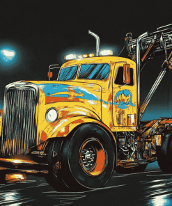 Tow Truck Animation Diamond Painting