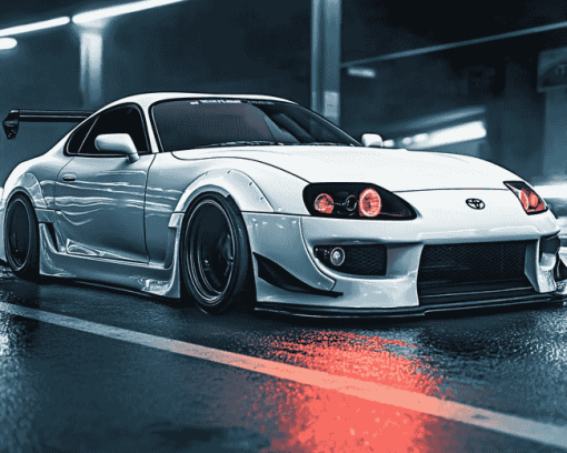 Toyota Supra Mk4 Sports Cars Diamond Painting