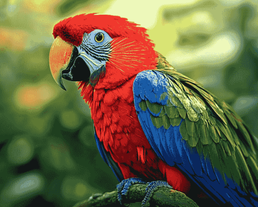 Tropical Lory Parrots Diamond Painting