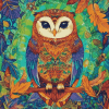 Tropical Owl Mandala Diamond Painting