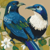 Tui Bird Diamond Painting