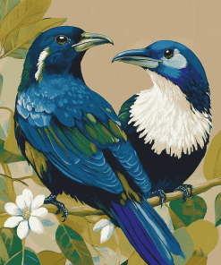 Tui Bird Diamond Painting