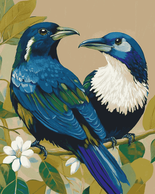 Tui Bird Diamond Painting