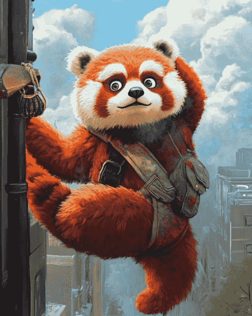 Turning Red Panda Animation Diamond Painting