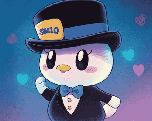 Tuxedo Sam Cartoon Diamond Painting